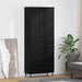 Bufet 2 pcs Stejar Negru 69,5 x 34 x 180 cm Lemn compozit - WALTI WALTI