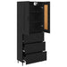 Bufet 2 pcs Stejar Negru 69,5 x 34 x 180 cm Lemn compozit - WALTI WALTI