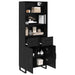 Bufet cu sertar 2 pcs Stejar Negru Lemn compozit - WALTI WALTI