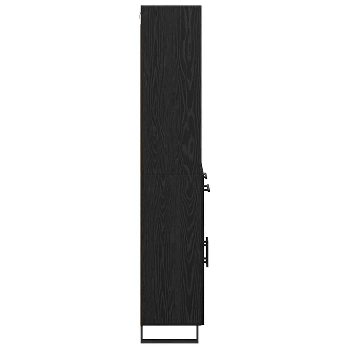 Bufet cu sertar 2 pcs Stejar Negru Lemn compozit - WALTI WALTI