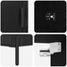 Bufet 2 pcs Stejar Negru 69,5 x 34 x 180 cm Lemn compozit - WALTI WALTI