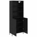 Bufet 2 pcs Stejar Negru 69,5 x 34 x 180 cm Lemn compozit - WALTI WALTI