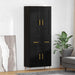 Bufet cu sertar Stejar Negru 69,5 x 34 x 180 cm Lemn compozit - WALTI WALTI