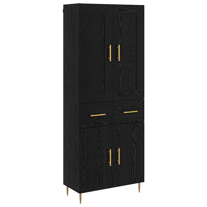 Bufet cu sertar Stejar Negru 69,5 x 34 x 180 cm Lemn compozit - WALTI WALTI
