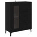 Bufet Pe perete Stejar Negru 69,5 x 34 x 180 cm Lemn compozit - WALTI WALTI
