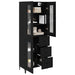 Bufet Pe perete Stejar Negru 69,5 x 34 x 180 cm Lemn compozit - WALTI WALTI