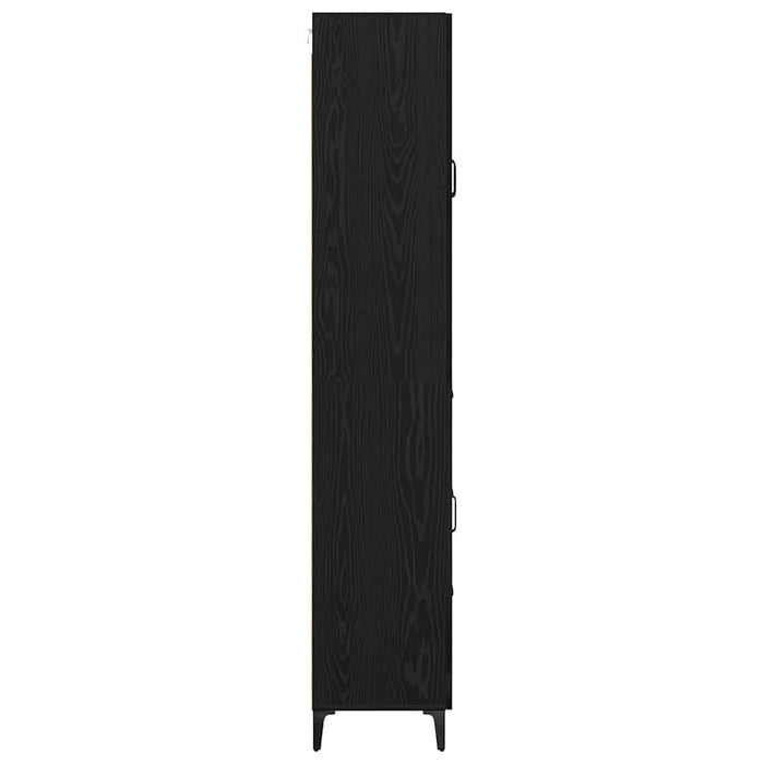 Bufet Pe perete Stejar Negru 69,5 x 34 x 180 cm Lemn compozit - WALTI WALTI