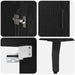 Bufet Pe perete Stejar Negru 69,5 x 34 x 180 cm Lemn compozit - WALTI WALTI