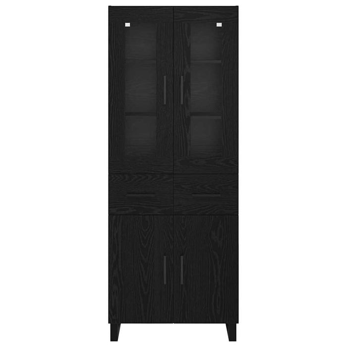 Bufet Pe perete Stejar Negru 69,5 x 34 x 180 cm Lemn compozit - WALTI WALTI