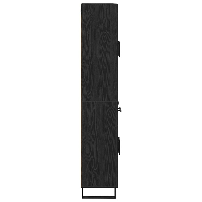 Bufet Pe perete Stejar Negru 69,5 x 34 x 180 cm Lemn compozit - WALTI WALTI