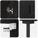 Bufet Pe perete Stejar Negru 69,5 x 34 x 180 cm Lemn compozit - WALTI WALTI