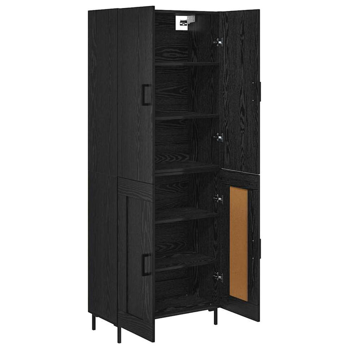 Bufet Pe perete Stejar Negru 69,5 x 34 x 180 cm Lemn compozit - WALTI WALTI