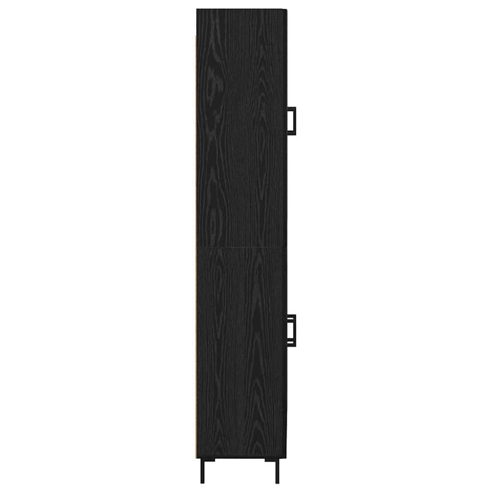 Bufet Pe perete Stejar Negru 69,5 x 34 x 180 cm Lemn compozit - WALTI WALTI