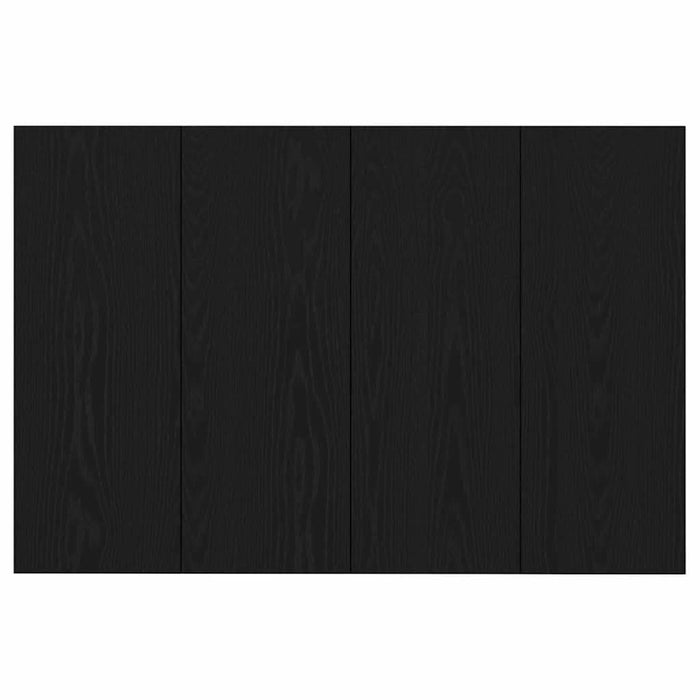 Tăblie cu Noptieră cu sertar 3 pcs Stejar Negru Lemn compozit - WALTI WALTI