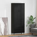 Bufet 2 pcs Stejar negru 69,5 x 34 x 180 cm Lemn compozit - WALTI WALTI