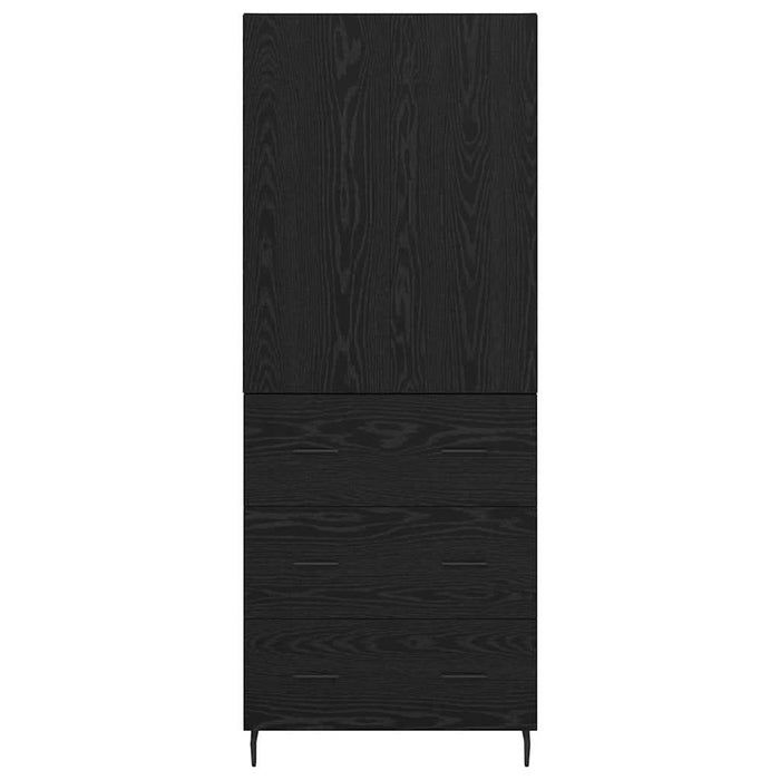 Bufet 2 pcs Stejar negru 69,5 x 34 x 180 cm Lemn compozit - WALTI WALTI
