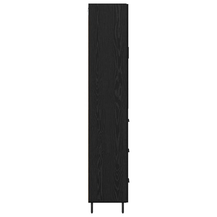 Bufet 2 pcs Stejar negru 69,5 x 34 x 180 cm Lemn compozit - WALTI WALTI