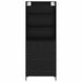 Bufet Pe perete cu sertar 2 pcs Stejar Negru Lemn compozit - WALTI WALTI