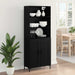 Bufet cu sertar Stejar Negru 69,5 x 34 x 180 cm Lemn compozit - WALTI WALTI