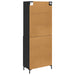 Bufet cu sertar Stejar Negru 69,5 x 34 x 180 cm Lemn compozit - WALTI WALTI