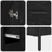 Bufet Pe perete Stejar Negru 69,5 x 34 x 180 cm Lemn compozit - WALTI WALTI