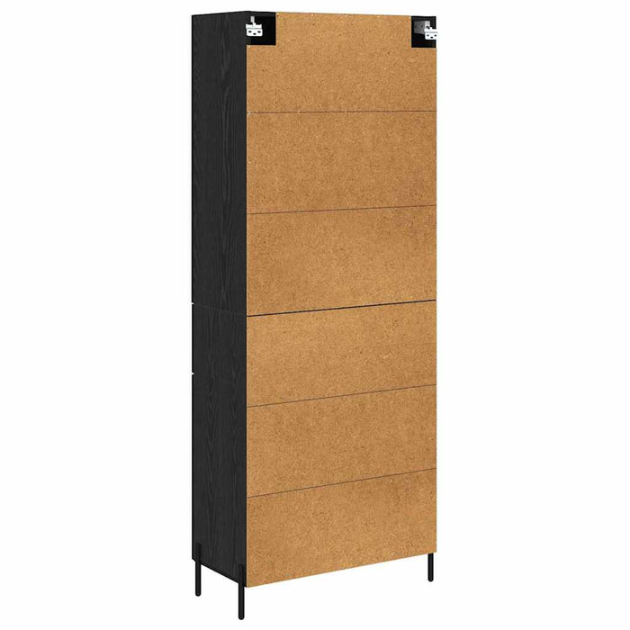 Bufet Pe perete Stejar Negru 69,5 x 34 x 180 cm Lemn compozit - WALTI WALTI