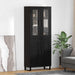 Bufet Pe perete Stejar Negru 69,5 x 34 x 180 cm Lemn compozit - WALTI WALTI