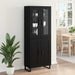 Bufet Pe perete Stejar Negru 69,5 x 34 x 180 cm Lemn compozit - WALTI WALTI