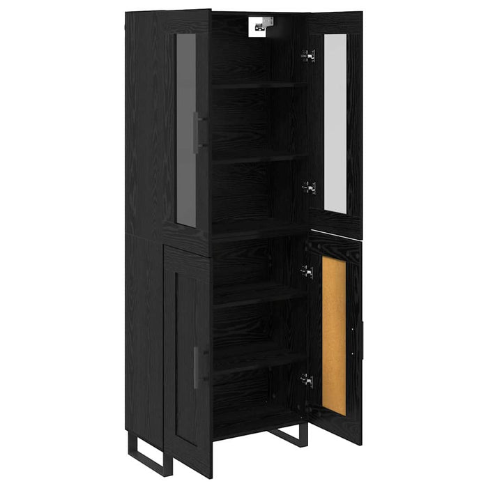 Bufet Pe perete Stejar Negru 69,5 x 34 x 180 cm Lemn compozit - WALTI WALTI