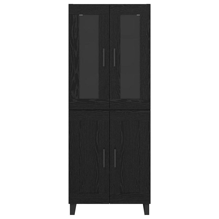 Bufet Pe perete Stejar Negru 69,5 x 34 x 180 cm Lemn compozit - WALTI WALTI