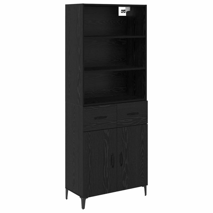 Bufet cu sertar Stejar Negru 69,5 x 34 x 180 cm Lemn compozit - WALTI WALTI
