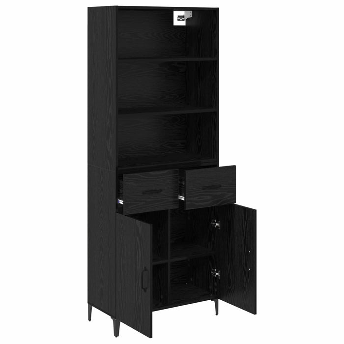 Bufet cu sertar Stejar Negru 69,5 x 34 x 180 cm Lemn compozit - WALTI WALTI