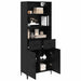 Bufet cu sertar Stejar Negru 69,5 x 34 x 180 cm Lemn compozit - WALTI WALTI