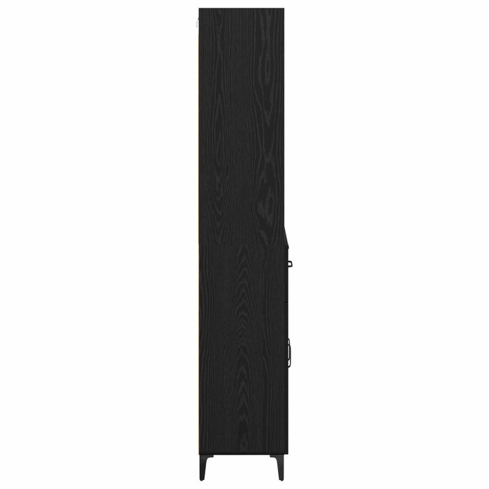 Bufet cu sertar Stejar Negru 69,5 x 34 x 180 cm Lemn compozit - WALTI WALTI