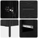 Bufet cu sertar Stejar negru 69,5 x 34 x 180 cm Lemn compozit - WALTI WALTI