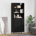 Bufet cu sertar Stejar negru 69,5 x 34 x 180 cm Lemn compozit - WALTI WALTI