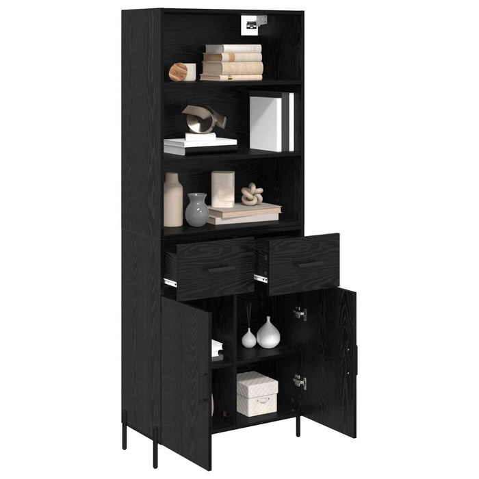 Bufet cu sertar Stejar negru 69,5 x 34 x 180 cm Lemn compozit - WALTI WALTI