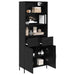 Bufet cu sertar Stejar negru 69,5 x 34 x 180 cm Lemn compozit - WALTI WALTI
