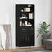 Bufet cu sertar Stejar Negru 69,5 x 34 x 180 cm Lemn compozit - WALTI WALTI