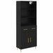 Bufet cu sertar Stejar Negru 69,5 x 34 x 180 cm Lemn compozit - WALTI WALTI