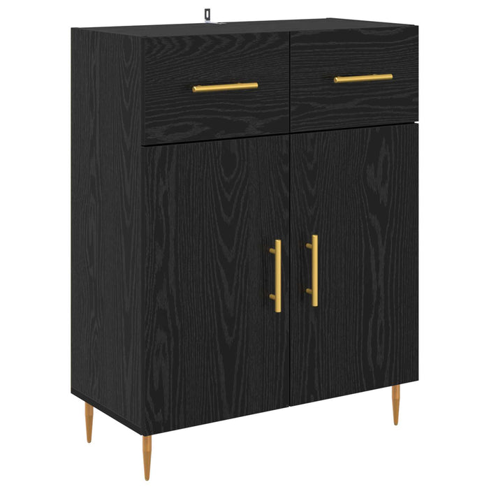 Bufet cu sertar Stejar Negru 69,5 x 34 x 180 cm Lemn compozit - WALTI WALTI