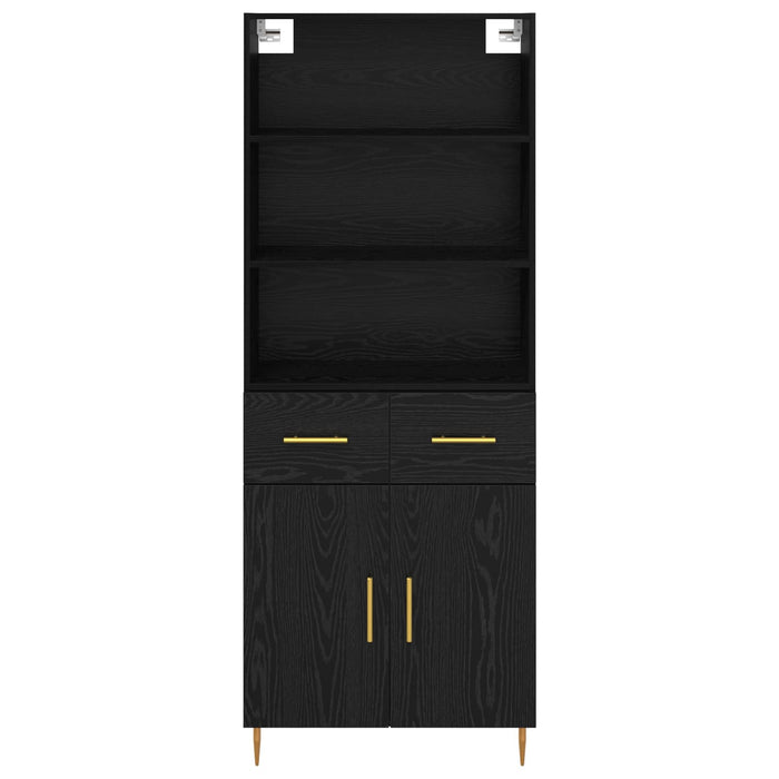 Bufet cu sertar Stejar Negru 69,5 x 34 x 180 cm Lemn compozit - WALTI WALTI