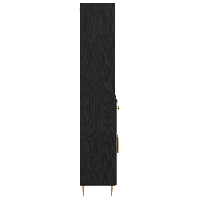 Bufet cu sertar Stejar Negru 69,5 x 34 x 180 cm Lemn compozit - WALTI WALTI