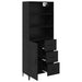 Bufet Pe perete cu sertar 2 pcs Stejar Negru Lemn compozit - WALTI WALTI