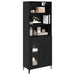 Bufet Pe perete cu sertar 2 pcs Stejar Negru Lemn compozit - WALTI WALTI