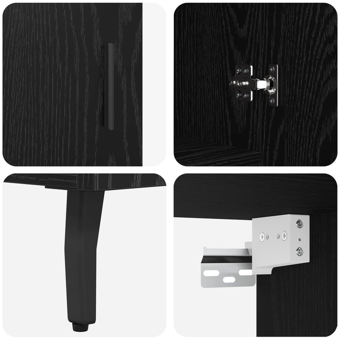 Bufet Stejar negru 69,5 x 34 x 180 cm - WALTI WALTI