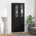 Bufet Pe perete Stejar Negru 69,5 x 34 x 180 cm Lemn compozit - WALTI WALTI