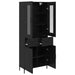 Bufet Pe perete Stejar Negru 69,5 x 34 x 180 cm Lemn compozit - WALTI WALTI