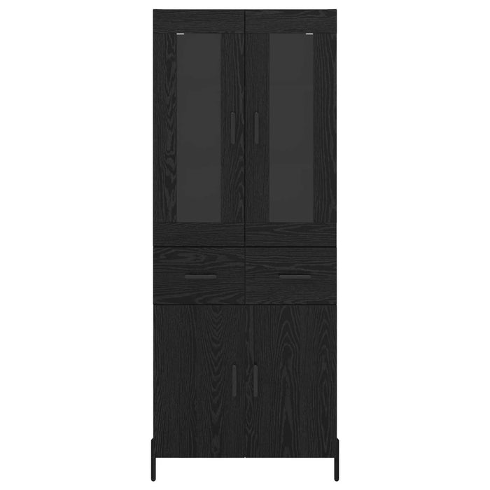 Bufet Pe perete Stejar Negru 69,5 x 34 x 180 cm Lemn compozit - WALTI WALTI