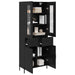 Bufet Pe perete Stejar Negru 69,5 x 34 x 180 cm Lemn compozit - WALTI WALTI